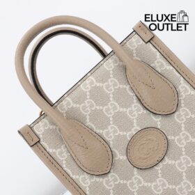 Mini GG Supreme Interlocking G Beige 16 cm