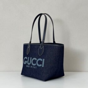 Totissima Kleine Wendetasche Dunkelblauer Denim 22 cm