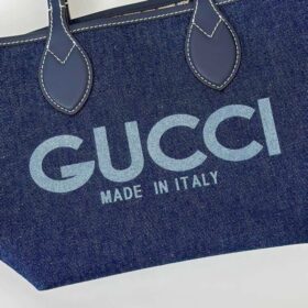 Totissima Kleine Wendetasche Dunkelblauer Denim 22 cm