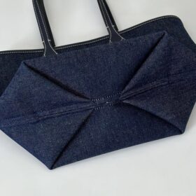 Totissima Kleine Wendetasche Dunkelblauer Denim 22 cm