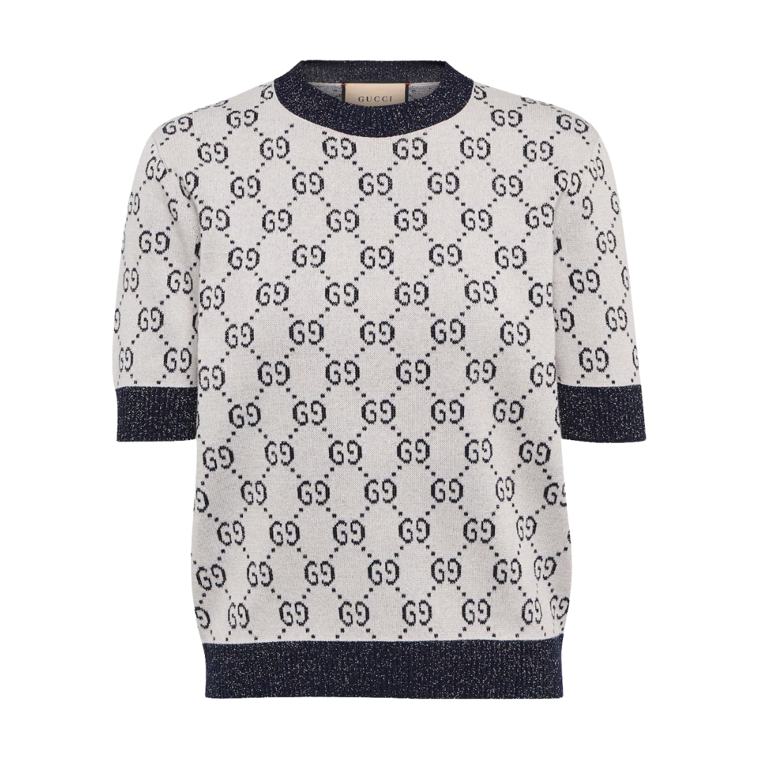 T-Shirt Elfenbein/Schwarz