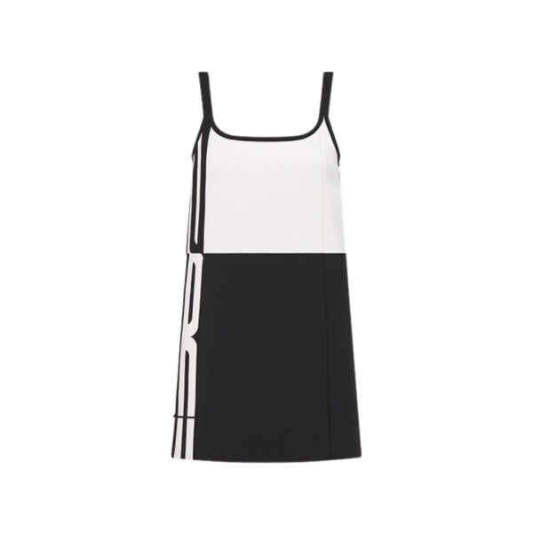 Short dress Zwart Weiß