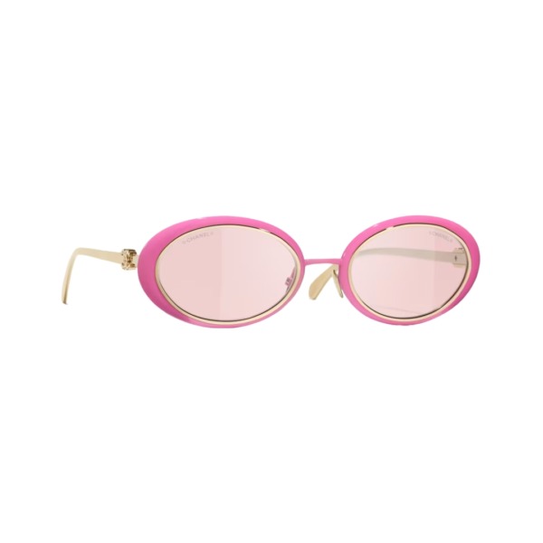 Oval Rosa/Gold