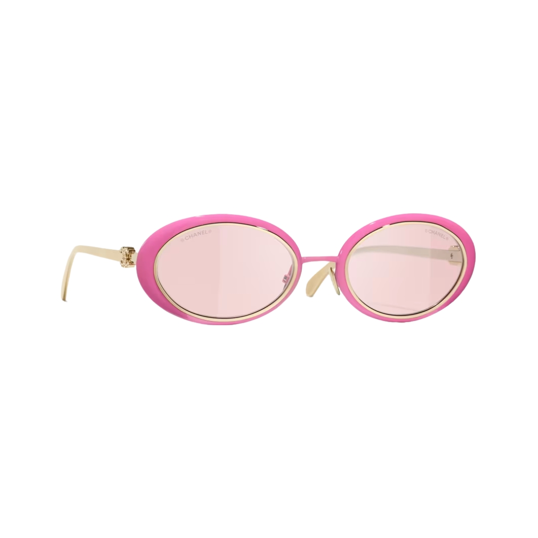 Oval Rosa/Gold
