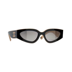 Cat Eye  Schwarz/Beige