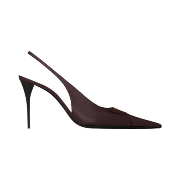 Slingback Burgunderrot 9 cm