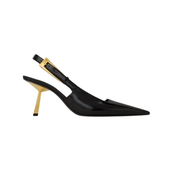 Slingback Schwarz 7.5 cm