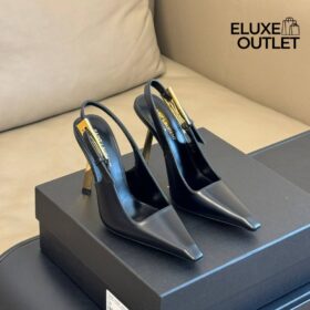 Slingback Schwarz 7.5 cm