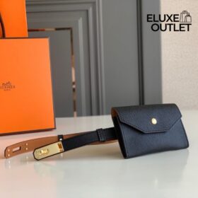Kelly Pocket Gürtel Schwarz 1.8 cm