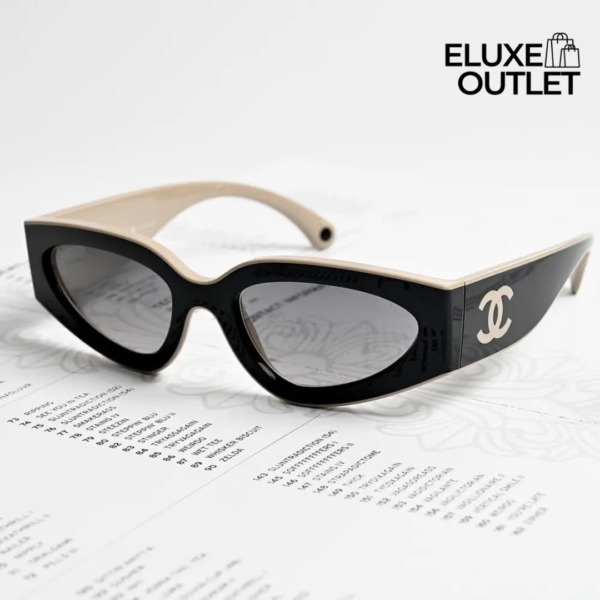 Cat Eye  Schwarz/Beige