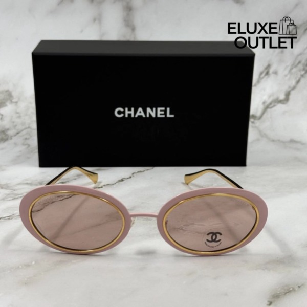 Oval Rosa/Gold