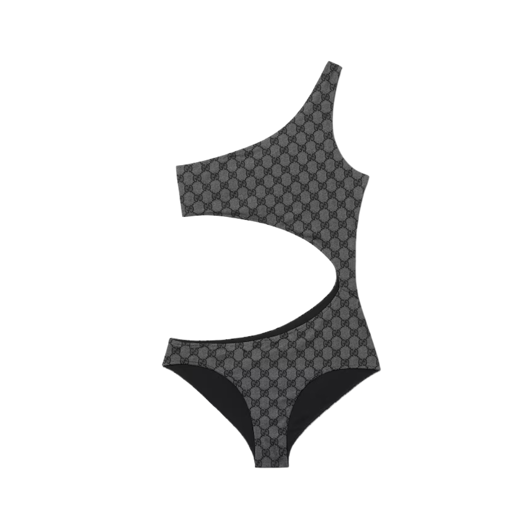 Printed Stretch Schwarz/Grau