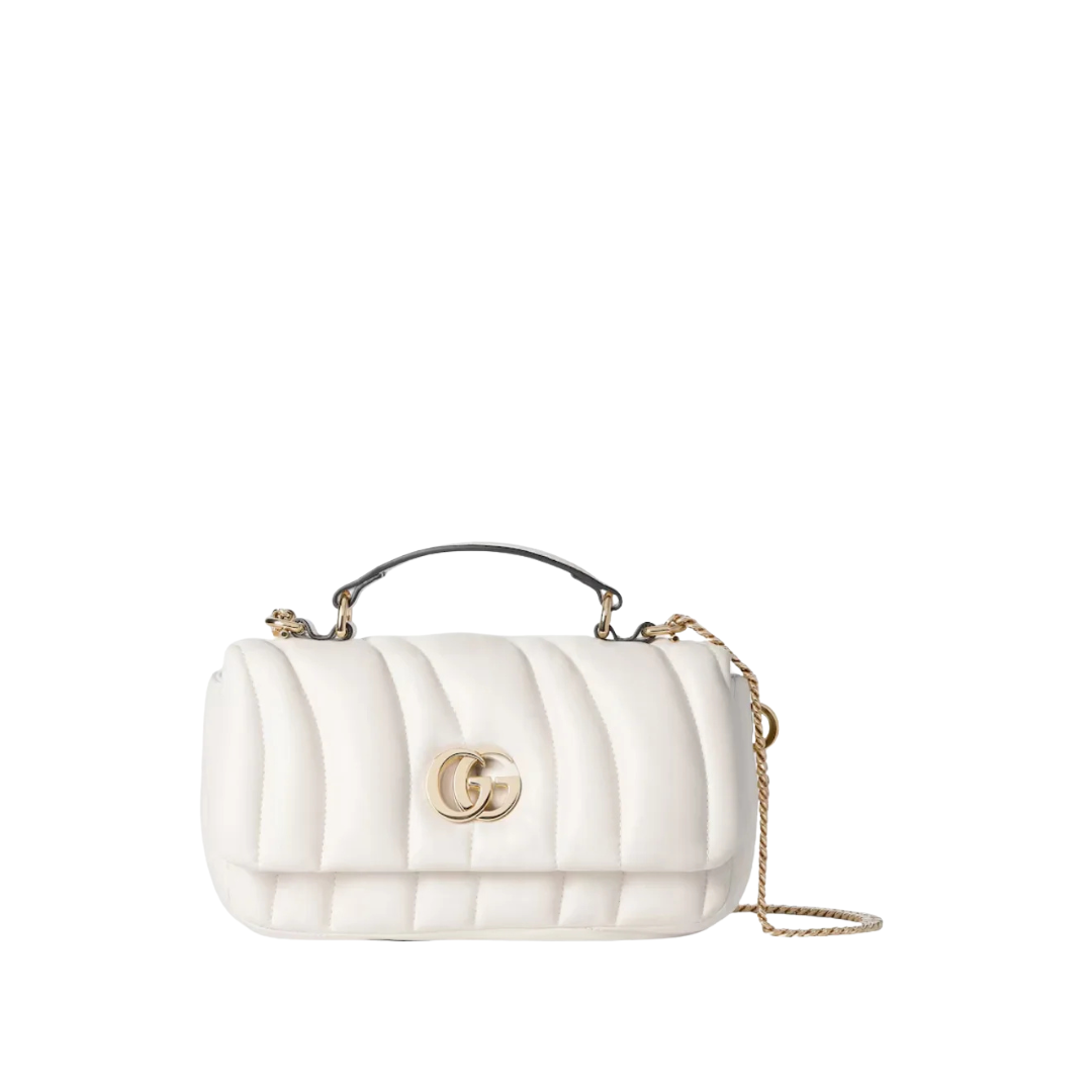Milano Mini-Tophandle-Tasche Weißes 21.1cm
