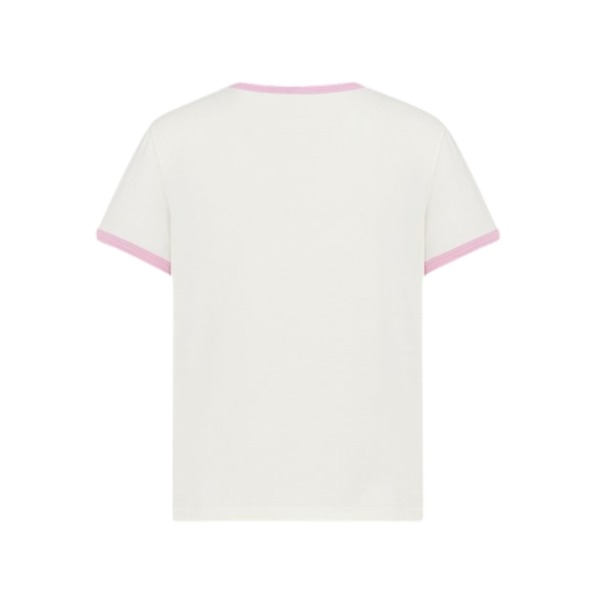 T-Shirt Weiß, zwart