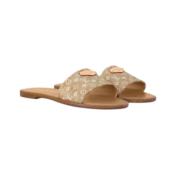 Lily Flat Mule Beige/Braun