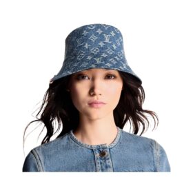 Denim Bucket Hat Blau