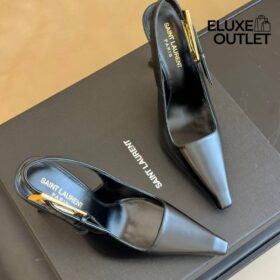 Slingback Schwarz 7.5 cm