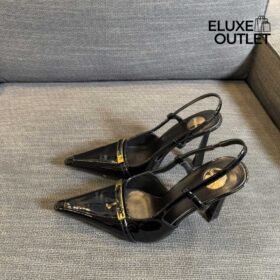 Slingback Schwarz 7.5 cm