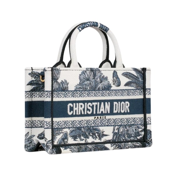 Book Tote Weiß/Blau 21.5 cm