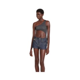 Printed Stretch Schwarz/Grau
