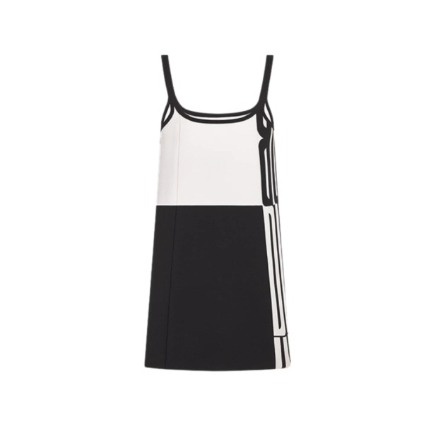 Short dress Zwart Weiß
