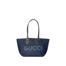 Totissima Kleine Wendetasche Dunkelblauer Denim 22 cm