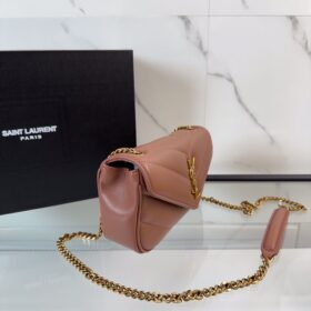Loulou Mini aus Lammleder in Staubrosa 20cm
