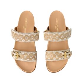 Bom Dia Flat Beige/Gold