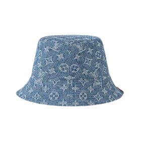 Denim Bucket Hat Blau