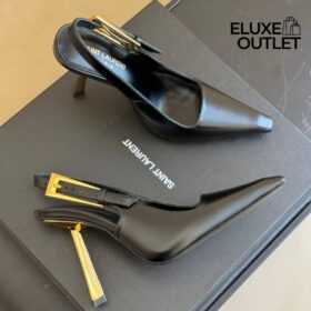 Slingback Schwarz 7.5 cm