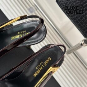 Slingback Kastanienbraun 7.5 cm