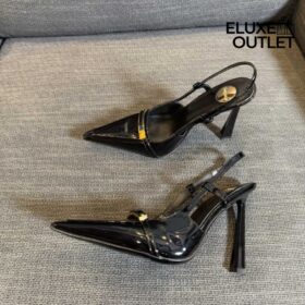 Slingback Schwarz 7.5 cm