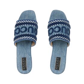 Slippers Blauer Denim