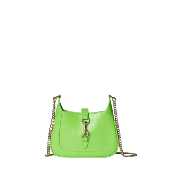 Leuchtend grünes Lackleder 19.5cm
