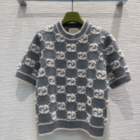 T-Shirt Jacquard Grau