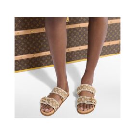 Bom Dia Flat Beige/Gold