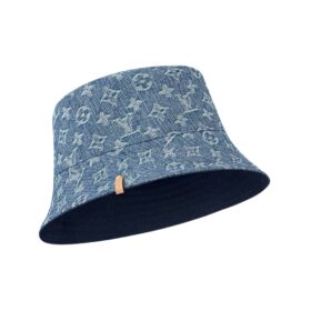 Denim Bucket Hat Blau