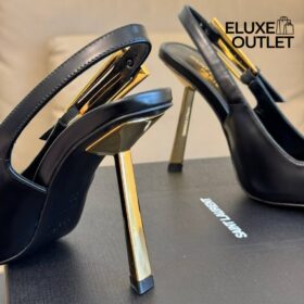 Slingback Schwarz 7.5 cm