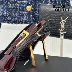Slingback Kastanienbraun 7.5 cm