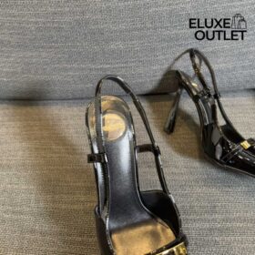 Slingback Schwarz 7.5 cm