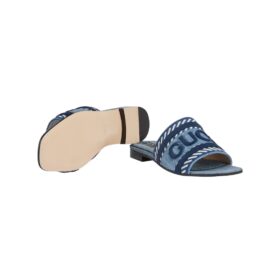 Slippers Blauer Denim