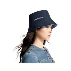 Denim Bucket Hat Blau