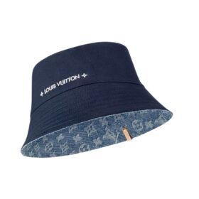 Denim Bucket Hat Blau