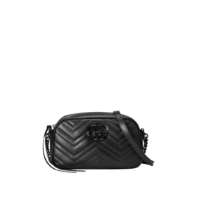 Kleine Marmont Schultertasche Chevron-Muster 24cm