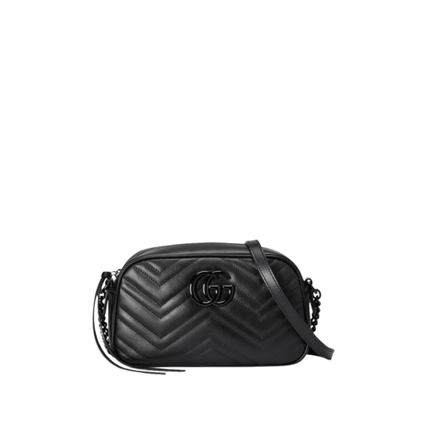 Kleine Marmont Schultertasche Chevron-Muster 24cm