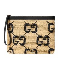 Clutch Naturel/Zwart 29 cm