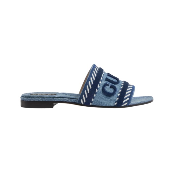 Slippers Blauer Denim