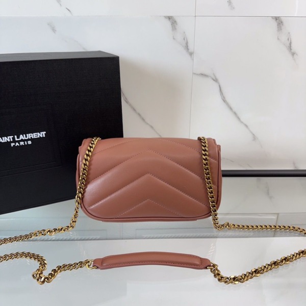 Loulou Mini aus Lammleder in Staubrosa 20cm