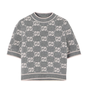 T-Shirt Jacquard Grau