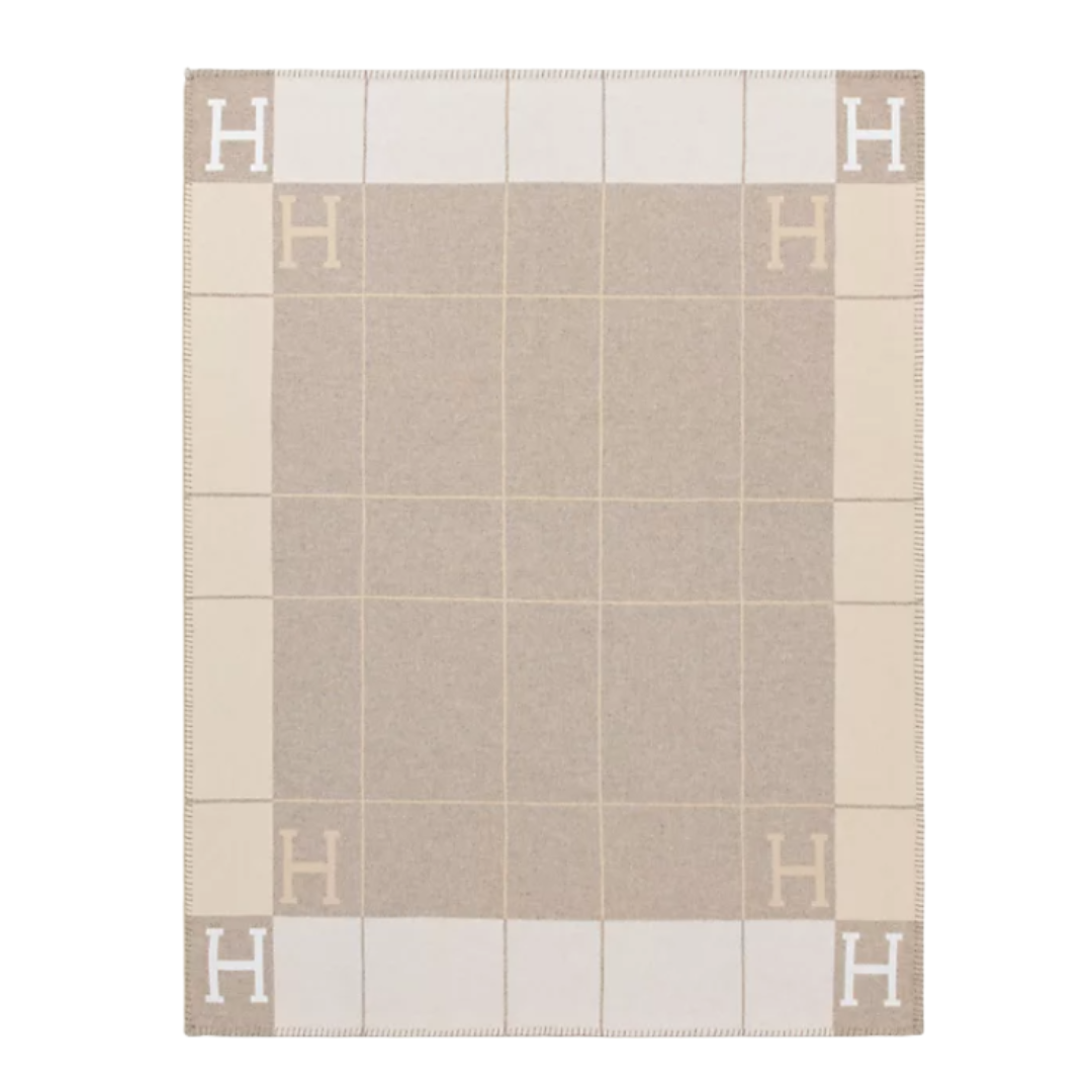 Avalon III Decke Beige/Weiß